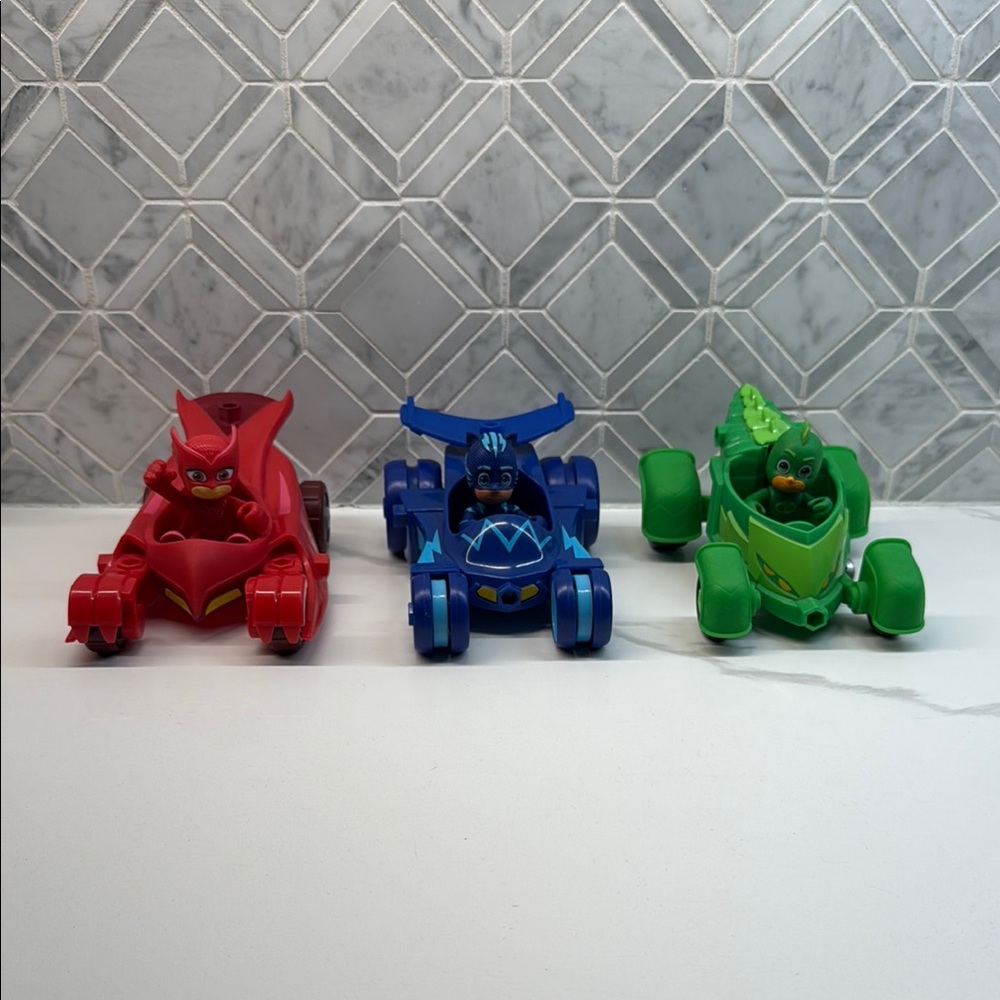 PJ Masks Vehicle Set - Red, Blue, Green